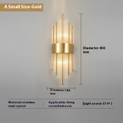 Living Room Crystal TV Background Wall Lamp