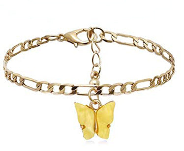 Acrylic Butterfly Anklet