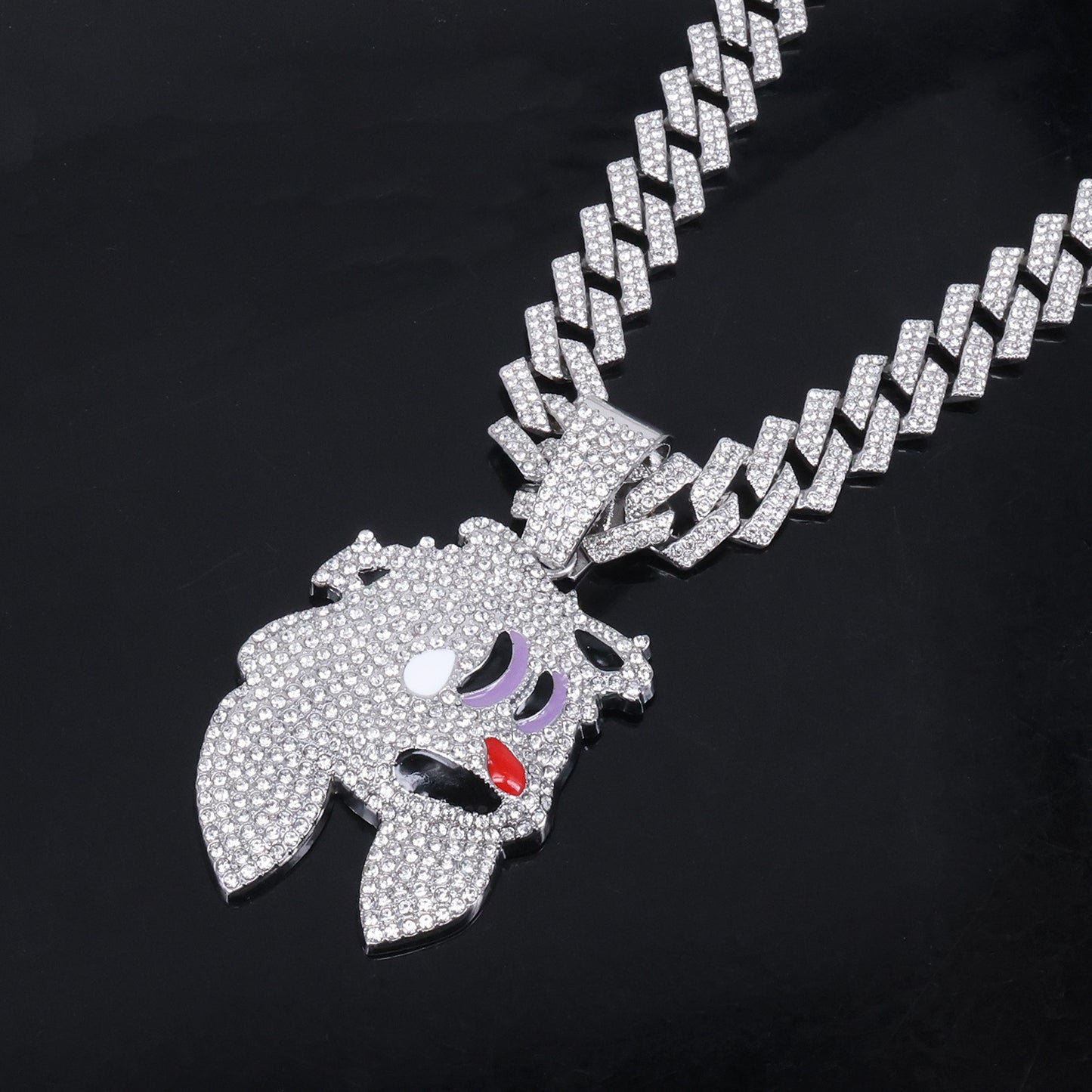 Fashion Magic Hat Rabbit Head Pendant Necklace