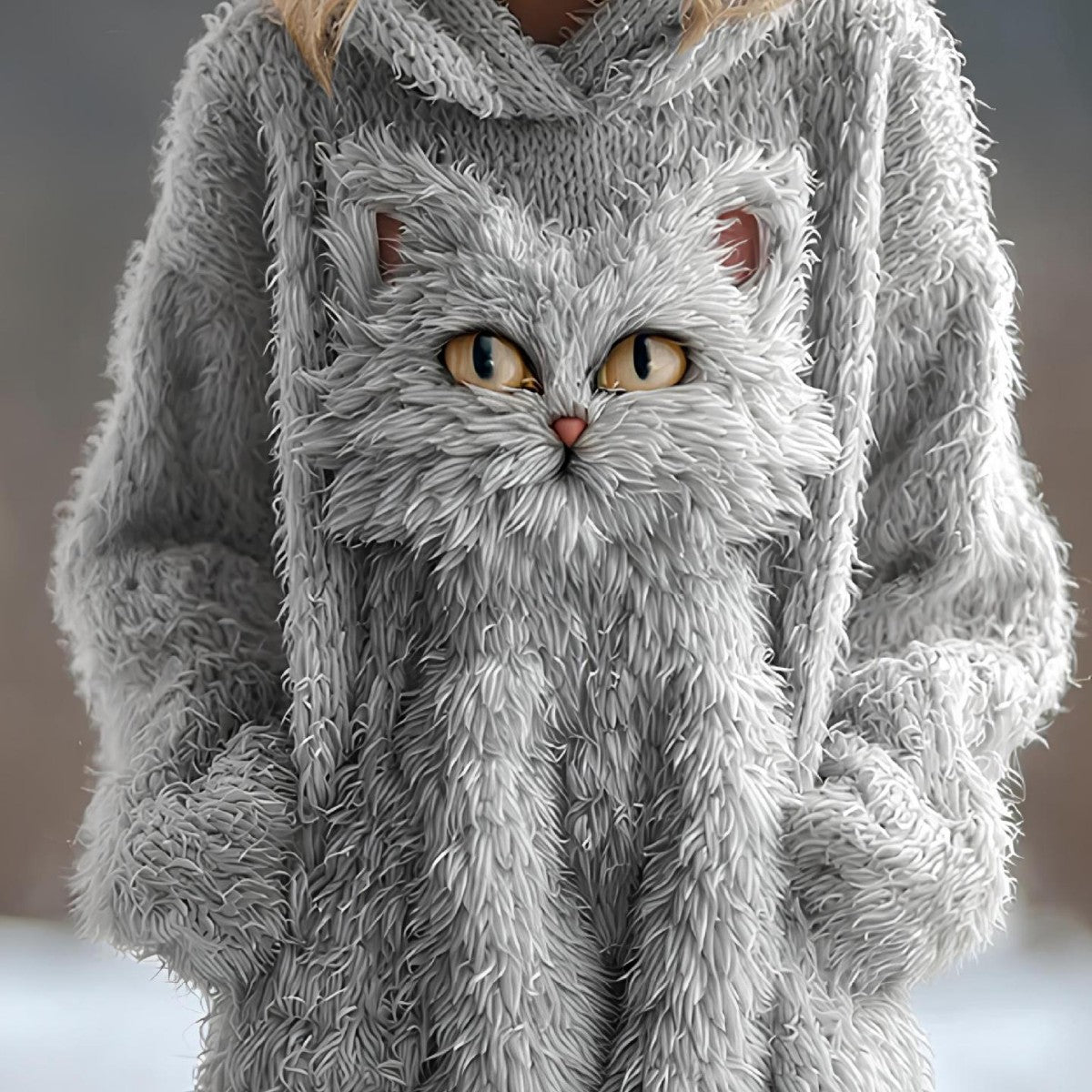 Womens Printed Hoodie Solid-Color Hooded Sweatshirt Top