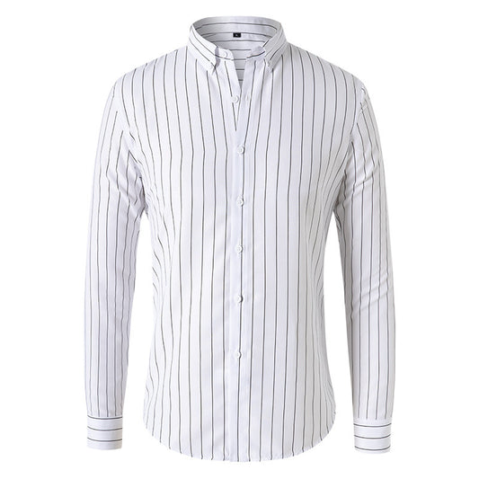 Korean Style Striped Shirt Long Sleeve
