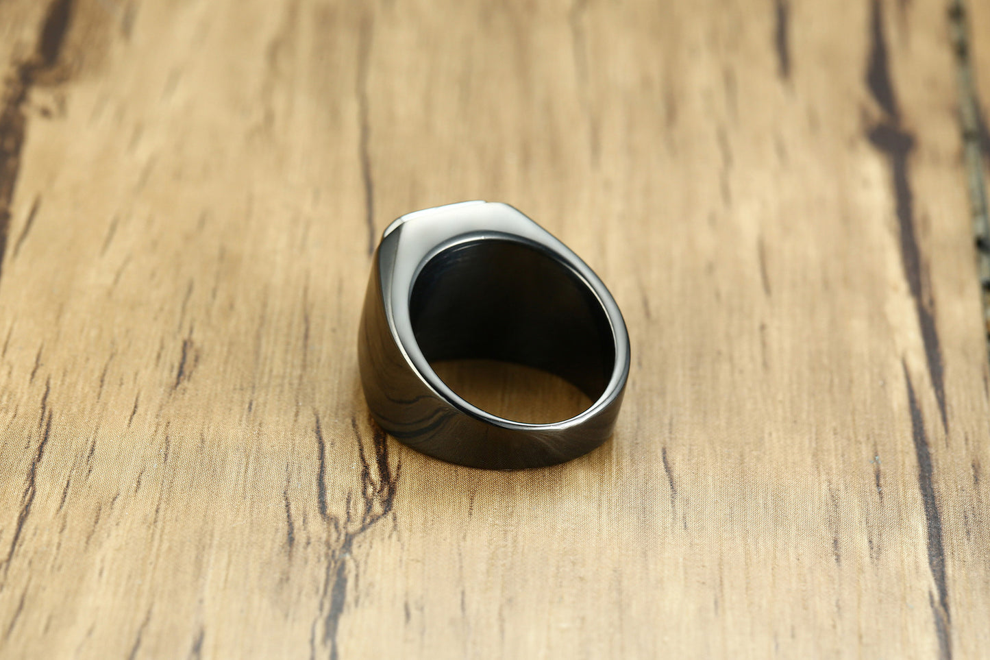 Personalized Diamond-studded Titanium Steel Ring