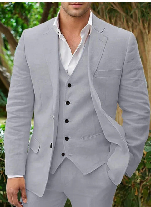 Linen Business Casual Suit