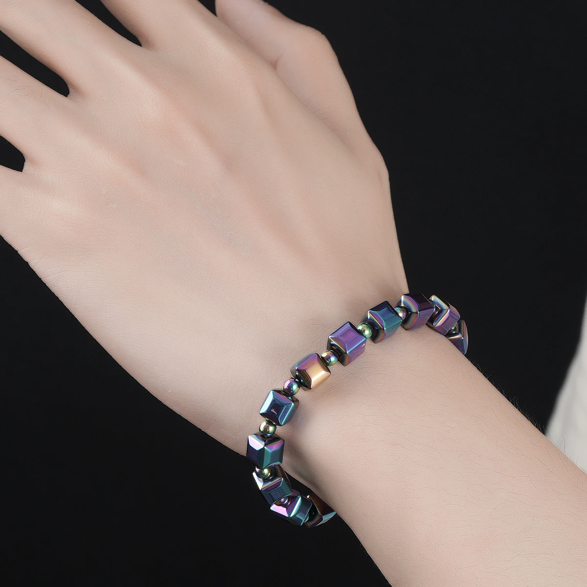 Haematite Bracelet Colorful Magnet Commuter Bracelet Simple Bracelet