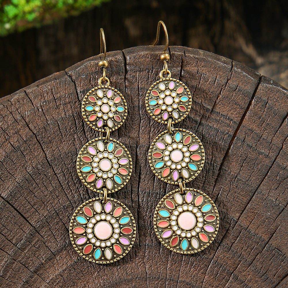 Bohemian Style Hand-woven Tassel Earrings