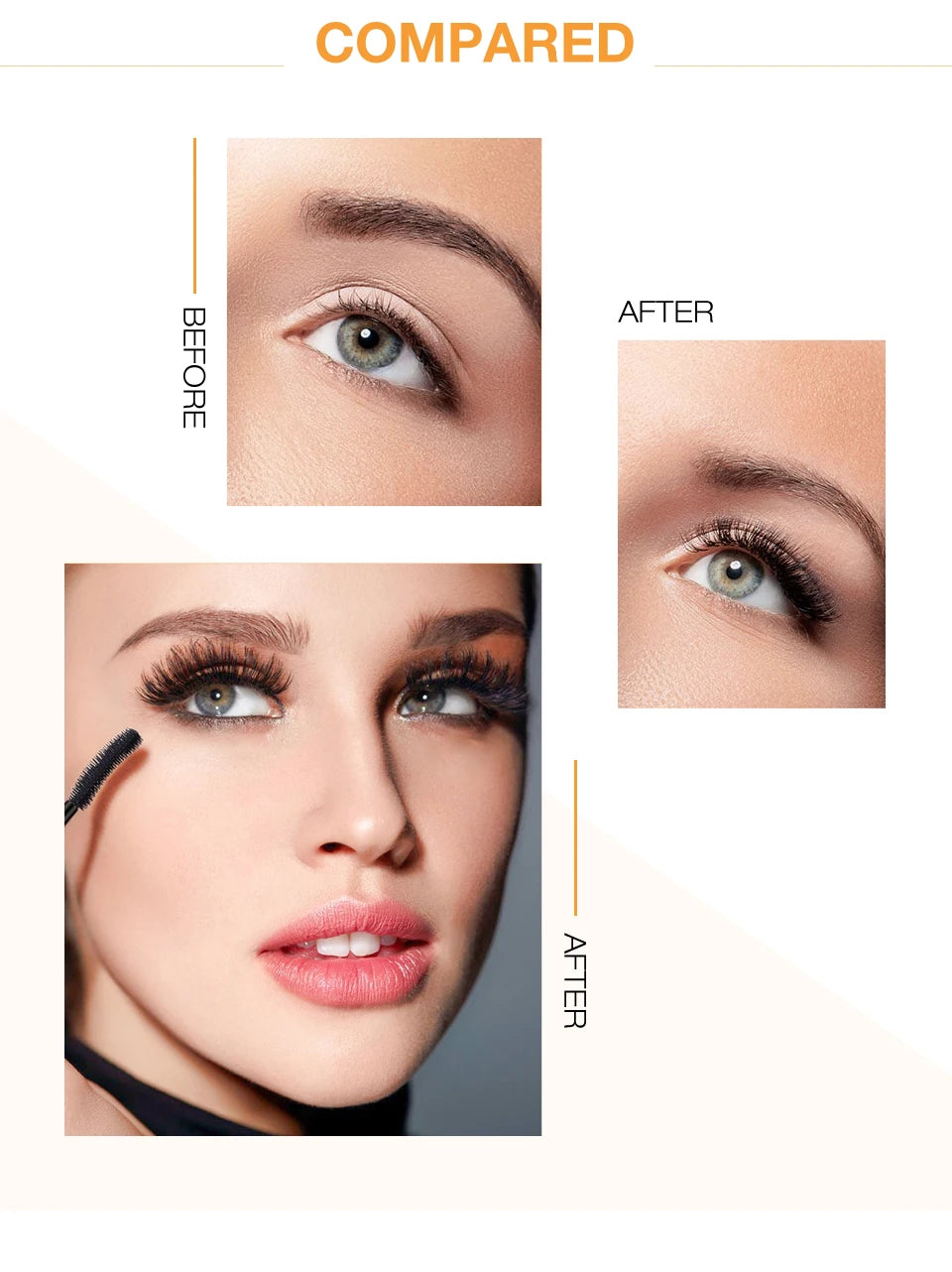 Mascara Lengthening Black Lash, Eyelash Extension, Long-wearing