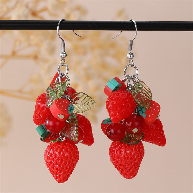 Fruit Pendant Earrings