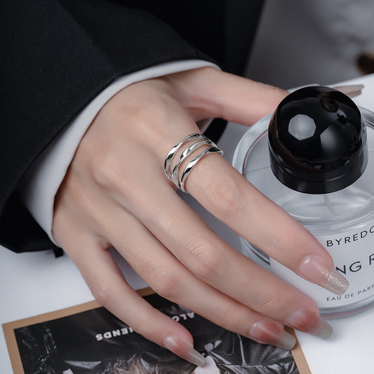 Design Wave Lines Ring