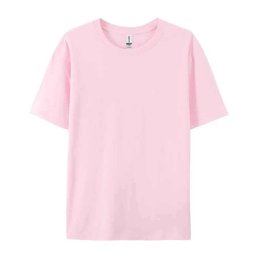 100% Cotton Solid T-shirts Women Sporty, Short Sleeve