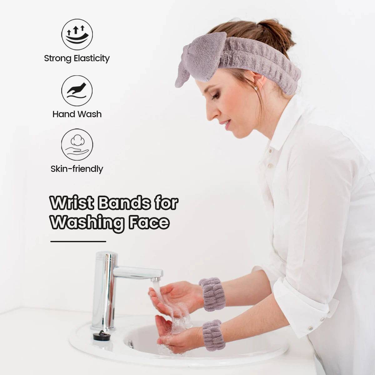 23pcs Makeup Tools Kit 13pcs Foundation Eyeshadow, Concealer Brush Blending Makeup Remover Puff Headband Wristband Gifts