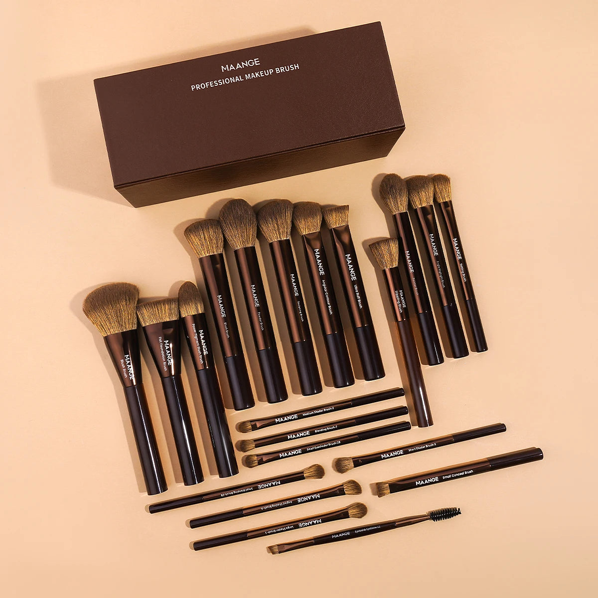 MAANGE 21pcs Makeup Brushes, Gift for Valentine's Day Girls
