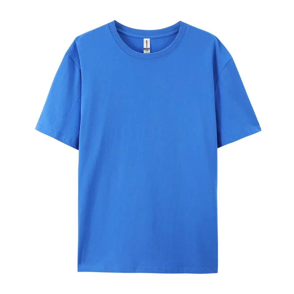 100% Cotton Solid T-shirts Women Sporty, Short Sleeve