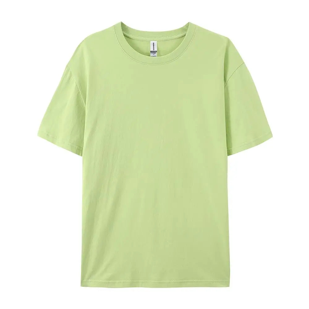 100% Cotton Solid T-shirts Women Sporty, Short Sleeve