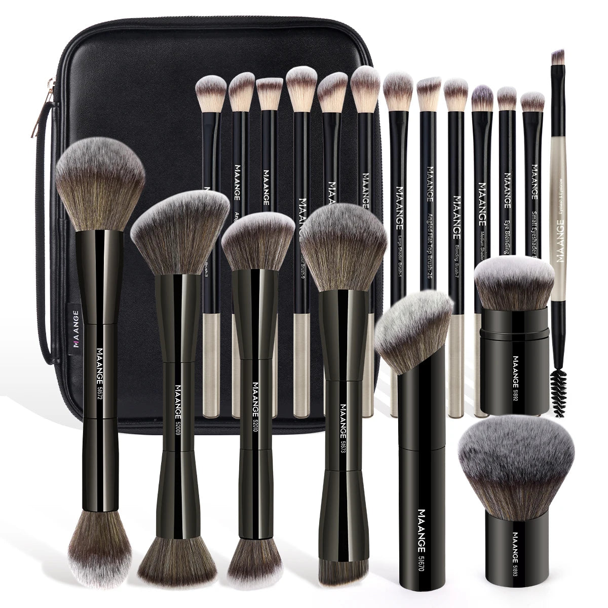 20pcs Pro Makeup Brushes + Storage Bag