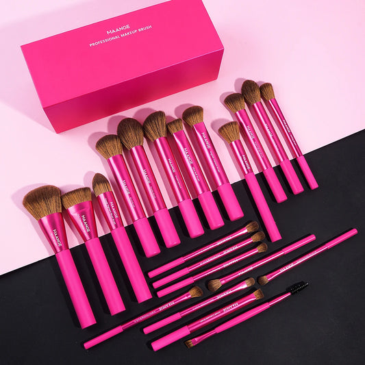 MAANGE 21pcs Makeup Brushes, Gift for Valentine's Day Girls
