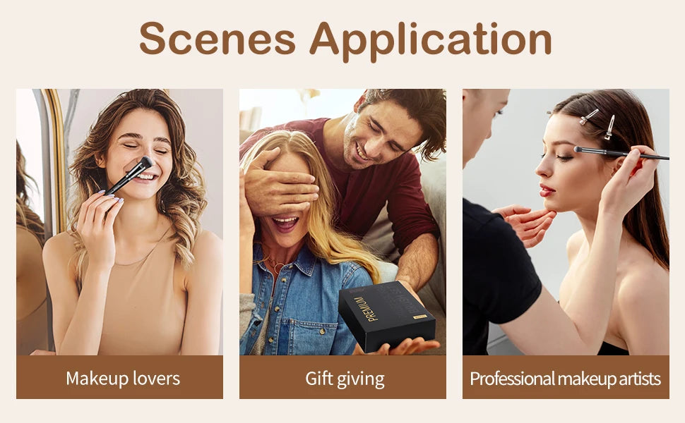 Professional Gift Box 25 Pieces Makeup Brushes Kit