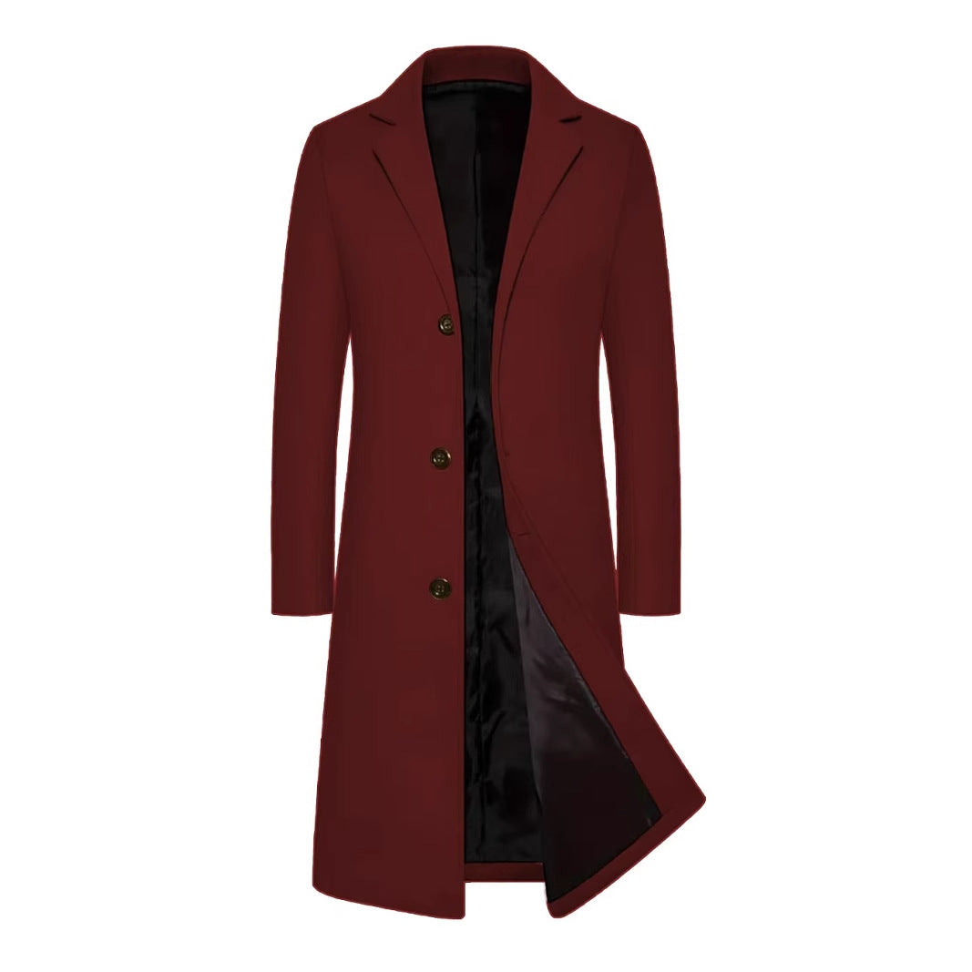 Spring And Autumn Trench Coat Elegant And Slim-fit