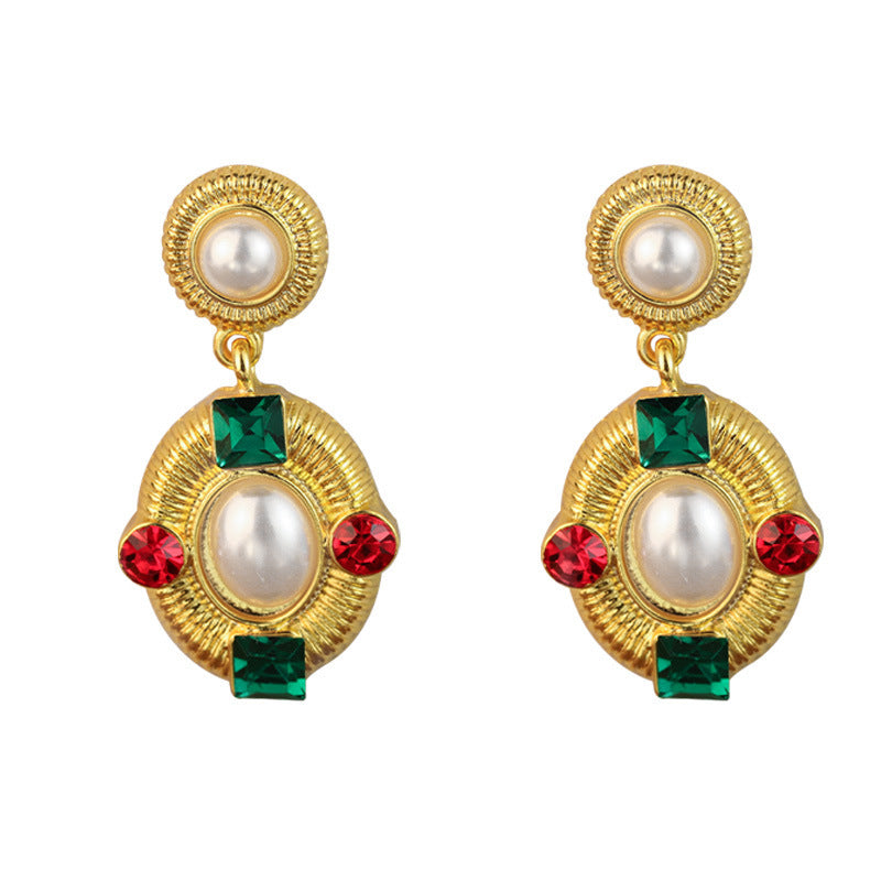 French Style Middle-ancient Earrings