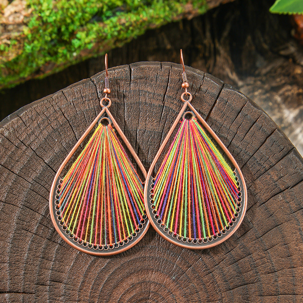 Bohemian Style Hand-woven Tassel Earrings
