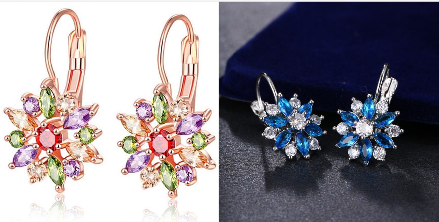 Colorful Flower Earrings