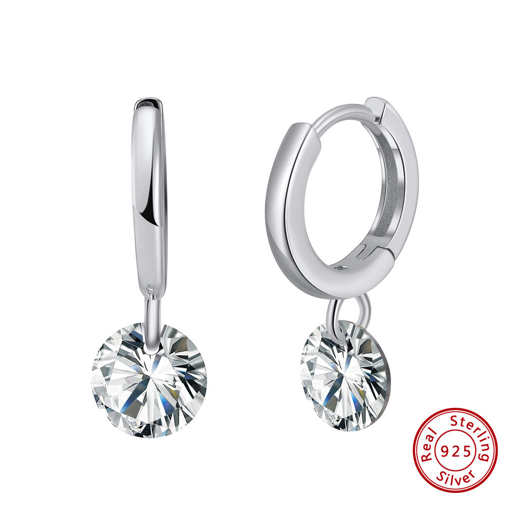Sterling Silver Zircon Earrings